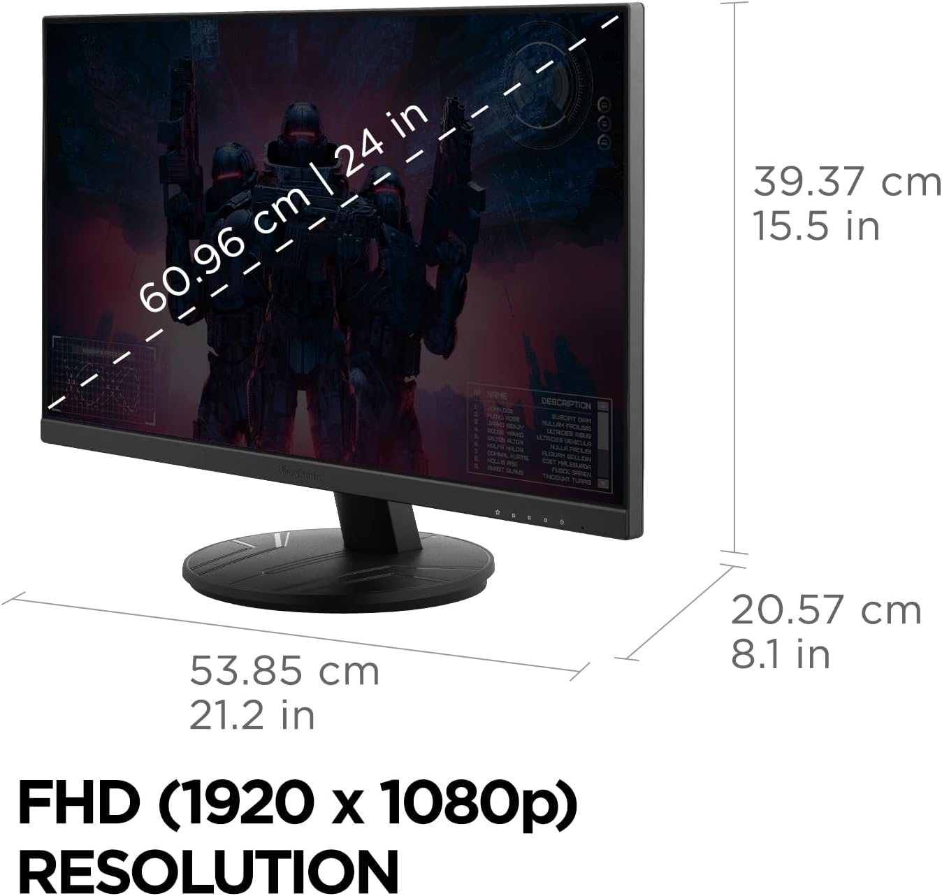 ViewSonic VX2416A 24" 1080p 120Hz 1ms IPS Gaming Monitor