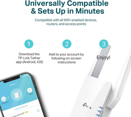 TP-Link RE505X AX1500 WiFi Extender (Renewed)