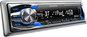 JVC KMR-M308BTE Marine Bluetooth Car Stereo — main product image