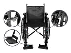 Monoprice SevaCare Folding Wheelchair Dual Brakes Mobility