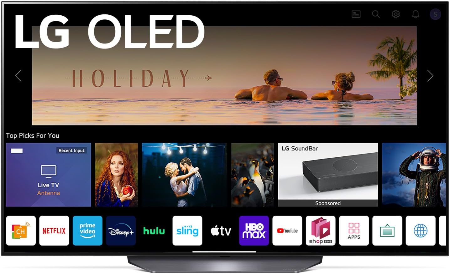 LG OLED77B2PUA 77" B2 Series OLED 4K Smart TV - Alexa Built-in