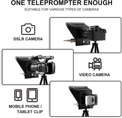 GVM Teleprompter Portable with iOS/Android APP & Remote