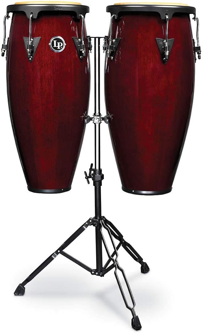 Latin Percussion LPA646-DW Aspire Conga Set Dark Wood