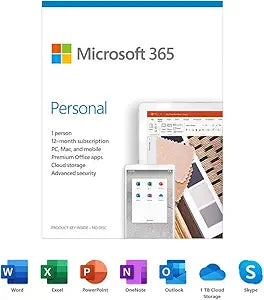 Microsoft QQ2-01024 365 Personal 1-Year Subscription (Keycard) — main product image