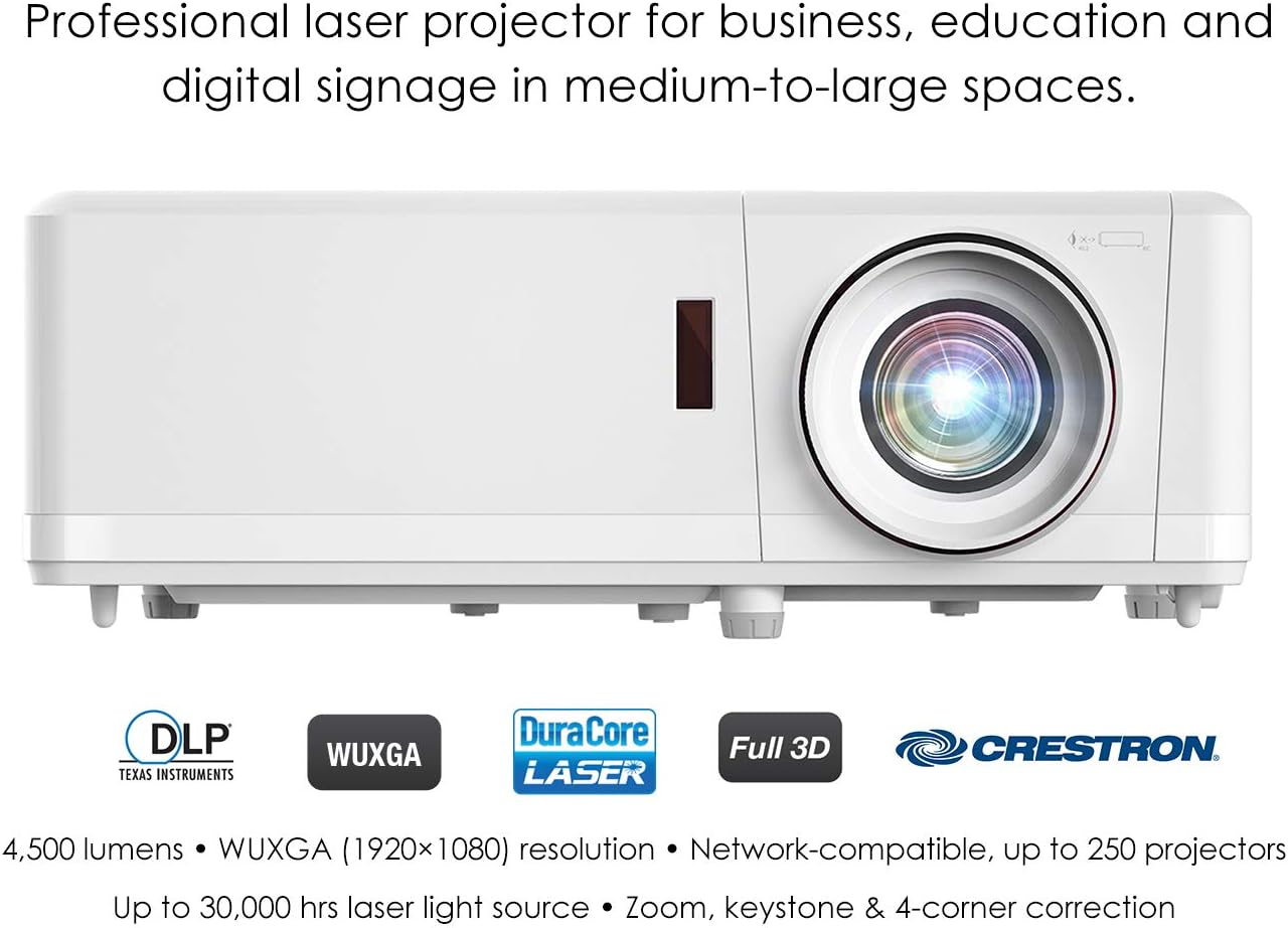 Optoma ZU406 WUXGA Laser Projector 4500 Lumens