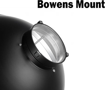 Godox 16.5" Silver Beauty Dish - Bowens Mount - Portrait