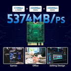 Intel AX210 Tri-Band Wi-Fi 6E Bluetooth 5.3 Network Card