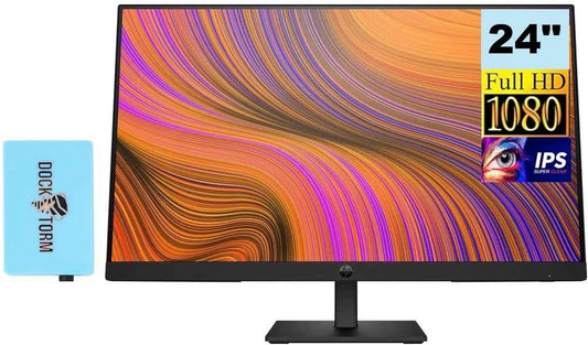 HP HP23.8 24" 1080P Monitor with Dockztorm Hub Bundle