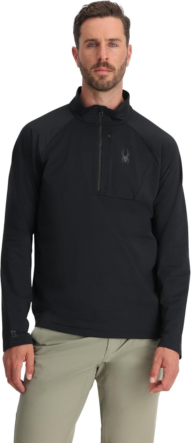 Spyder 38A481411 Men's Gridweb Half Zip Fleece Jacket — main product image