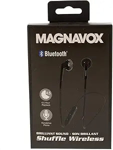 Magnavox MBH539/BK-UT In-Ear Bluetooth Headphones