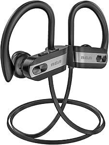 RCA U8R Bluetooth 5.0 Waterproof Sport Headphones