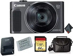 Canon PowerShot SX620 HS: Digital Camera (Black) Bundle (Renewed)