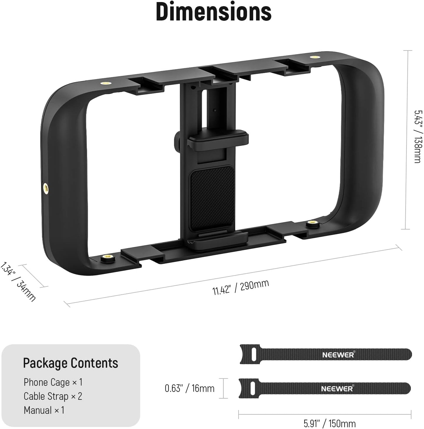 Neewer A104 Mobile Phone Video Rig Stabilizer