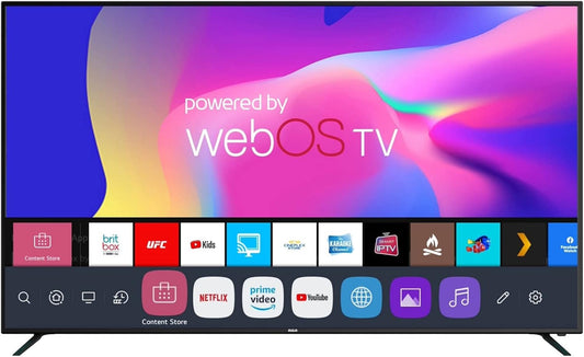 RCA HDR10 50" 4K UHD Smart TV, WebOS, Renewed
