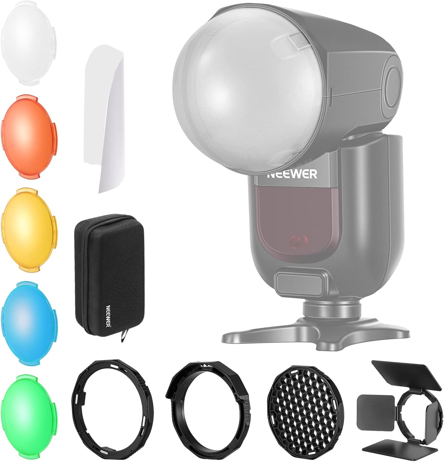 Neewer GM-M1 Round Head Flash Accessories Kit