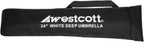 Westcott 5628 Deep White Bounce Umbrella 24