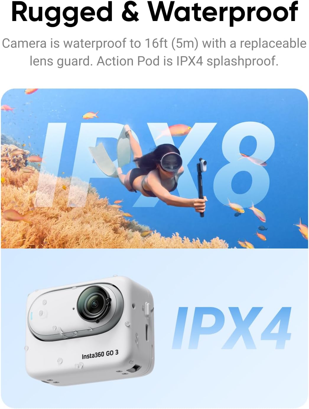 Insta360 GO 3 64GB Mini Action Camera