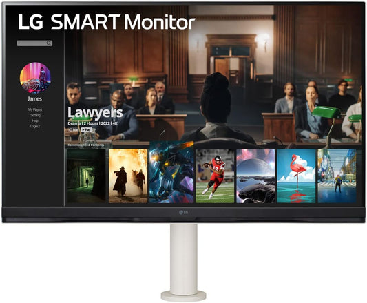 LG 32SQ780S-W.AUS 32" 4K UHD Smart Monitor Ergo Stand