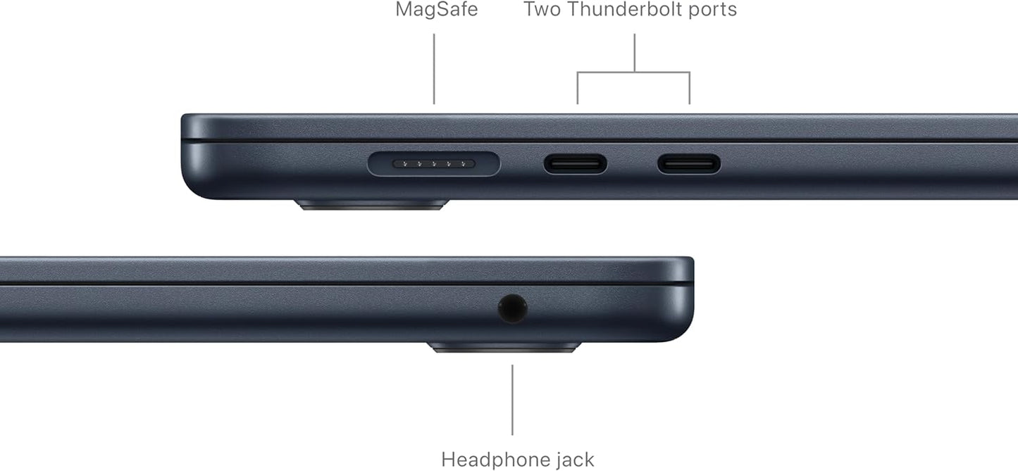 Apple MacBook Air 2024: 15-inch M3 Chip, 16GB RAM, 256GB SSD, Midnight