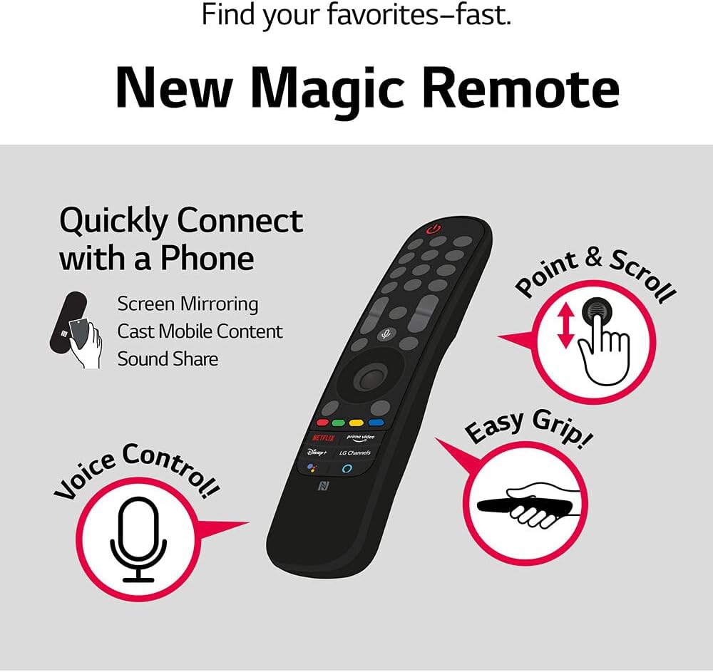 LG 50NANO80UPA 50 Inch NanoCell 4K UHD Smart TV - webOS Bundle