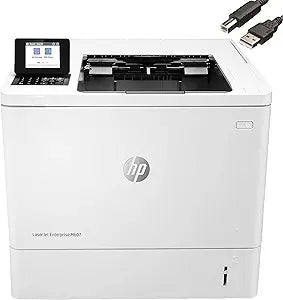 HP M607n LaserJet Enterprise Monochrome Printer Bundle