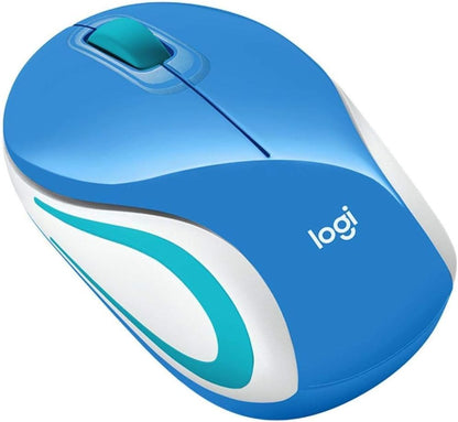 Logitech 910-005360 Wireless Mini Mouse M187 - Portable Blue