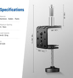 Neewer 10102449 2-Pack Heavy Duty C Clamp Mount