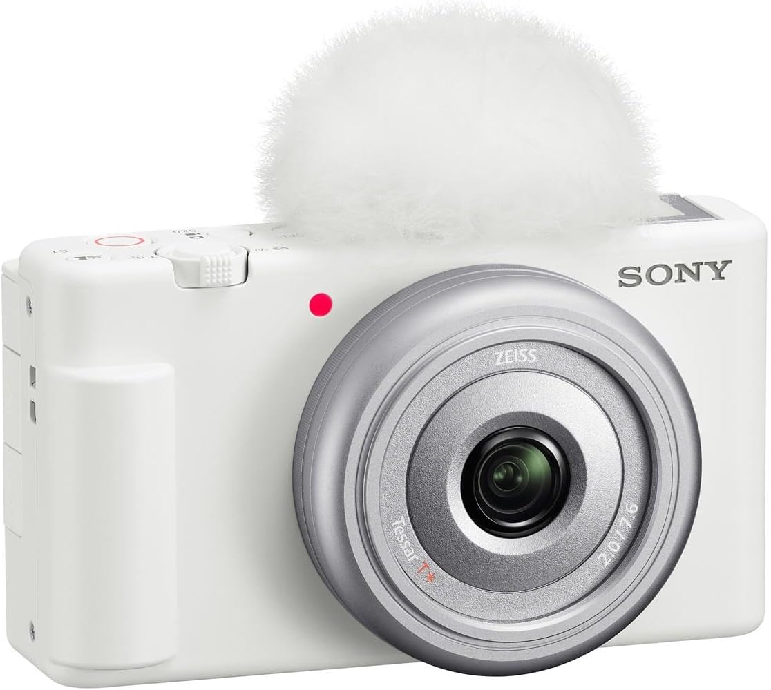 Sony ZV-1F White Vlogging Camera Bundle + 32GB SD Card