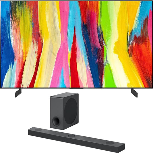 LG E90LGOLED65C2PUA 65" 4K OLED TV Soundbar Bundle