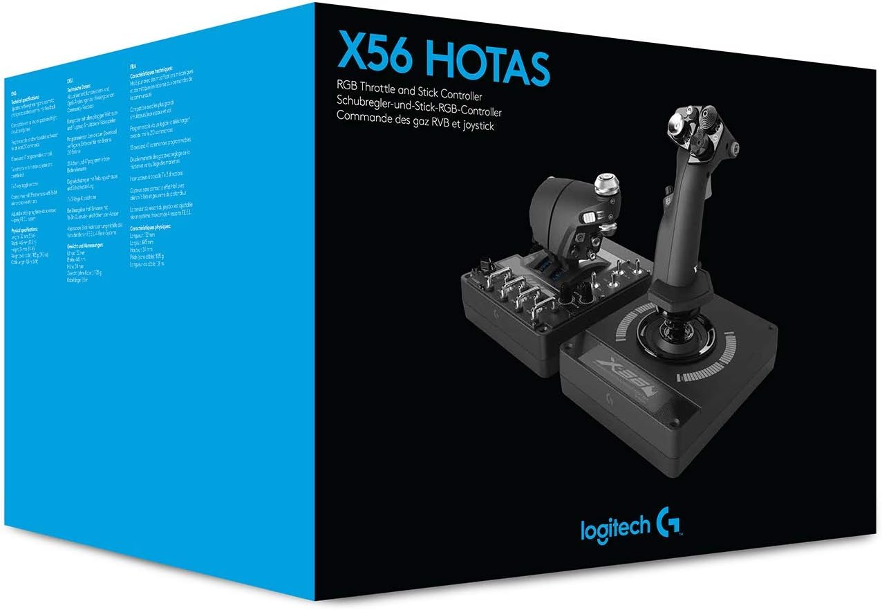 Logitech G X56 H.O.T.A.S Flight Simulator Controller Renewed
