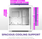 NZXT H7 Elite CM-H71EW-02 White ATX Mid-Tower Gaming Case