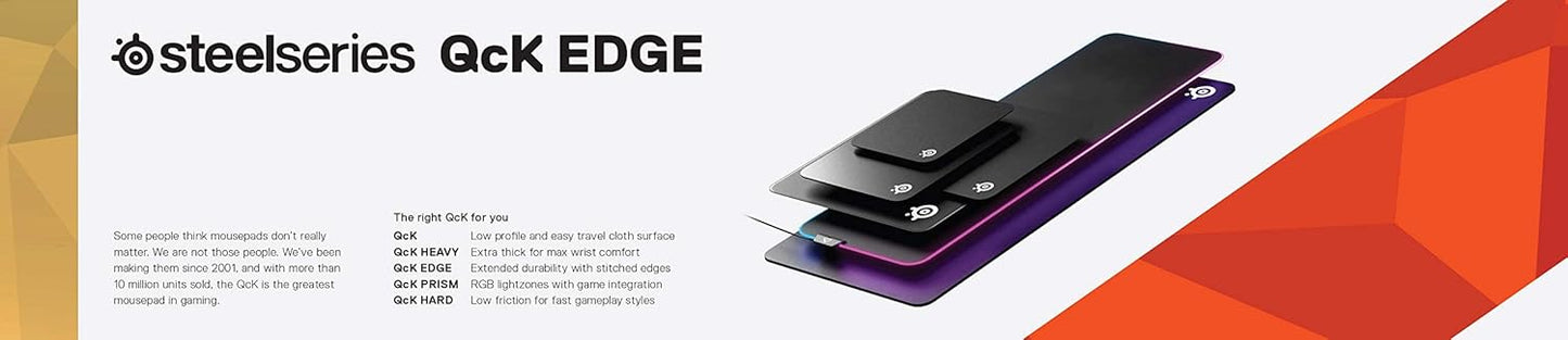 SteelSeries 63824 QcK Edge XL Cloth Gaming Mouse Pad