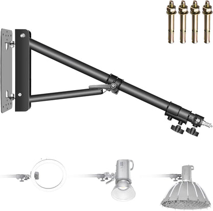 Neewer ST-WM130 Wall Mount Triangle Boom Arm for Studio Lights