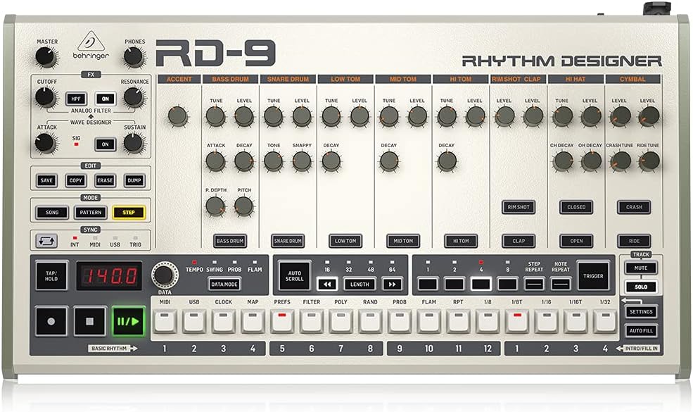 Behringer RD-9 Rhythm Designer Analog Drum Machine