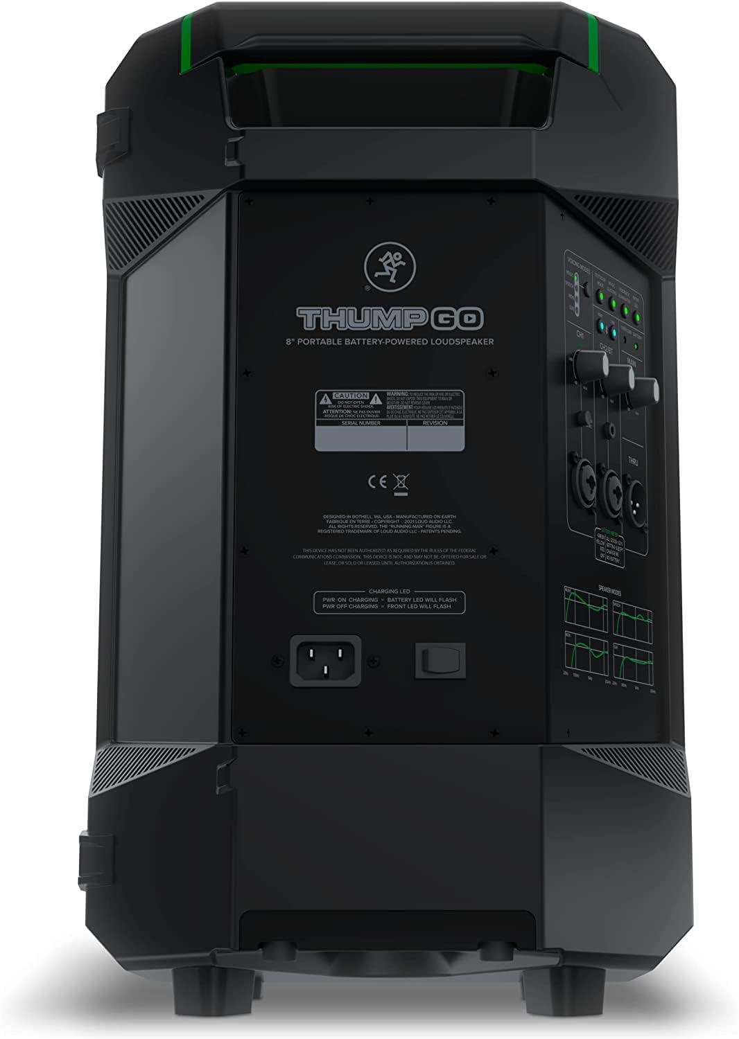 Mackie THUMPGOPK1 Thump GO 8" Battery-Powered Loudspeaker Mic Bundle