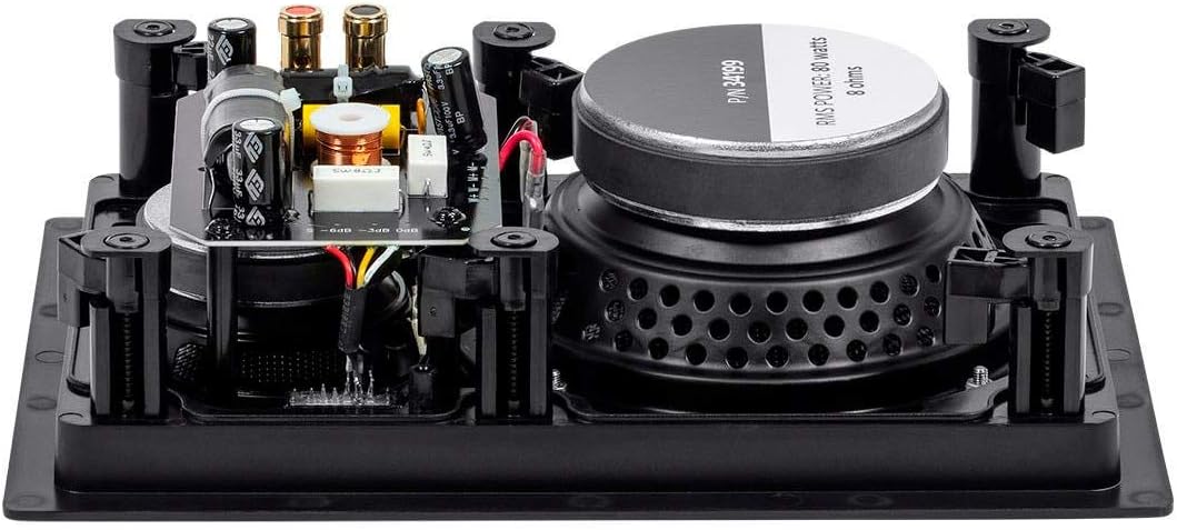 Monoprice 134199 Carbon Fiber In-Wall Speakers 6.5-Inch Pair