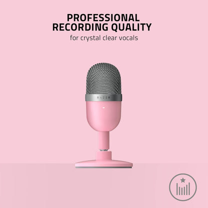 Razer Seiren Mini USB Streaming Microphone Quartz Pink Renewed