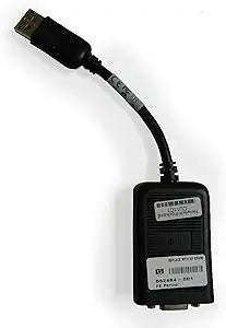 HP 632484-001 DisplayPort to VGA Adapter — main product image