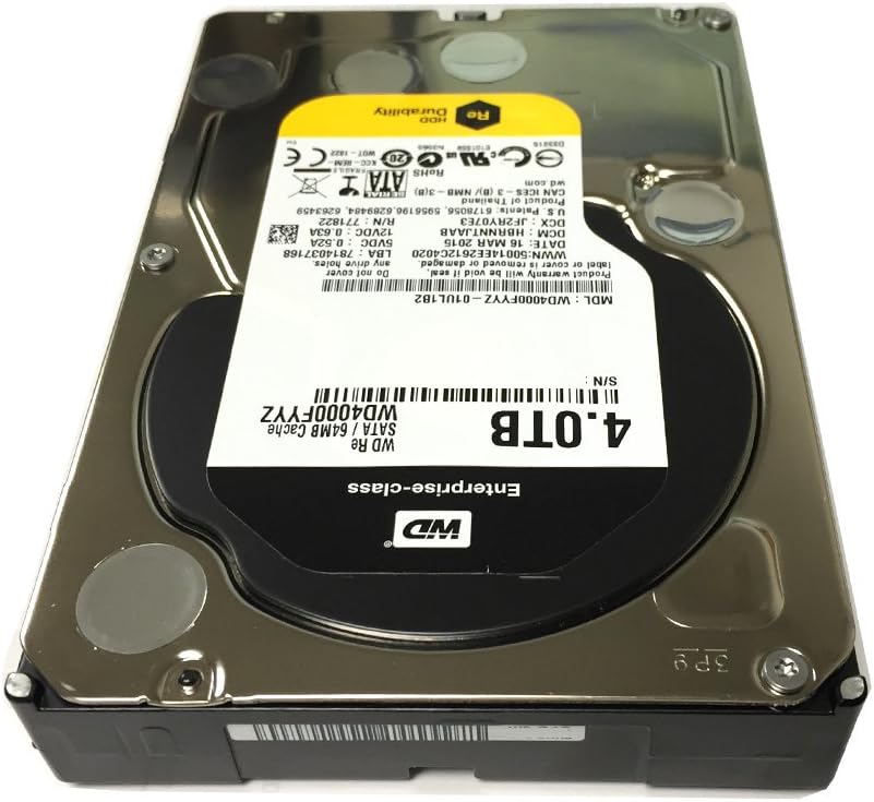 Western Digital WD4000FYYZ 4TB Enterprise SATA HDD
