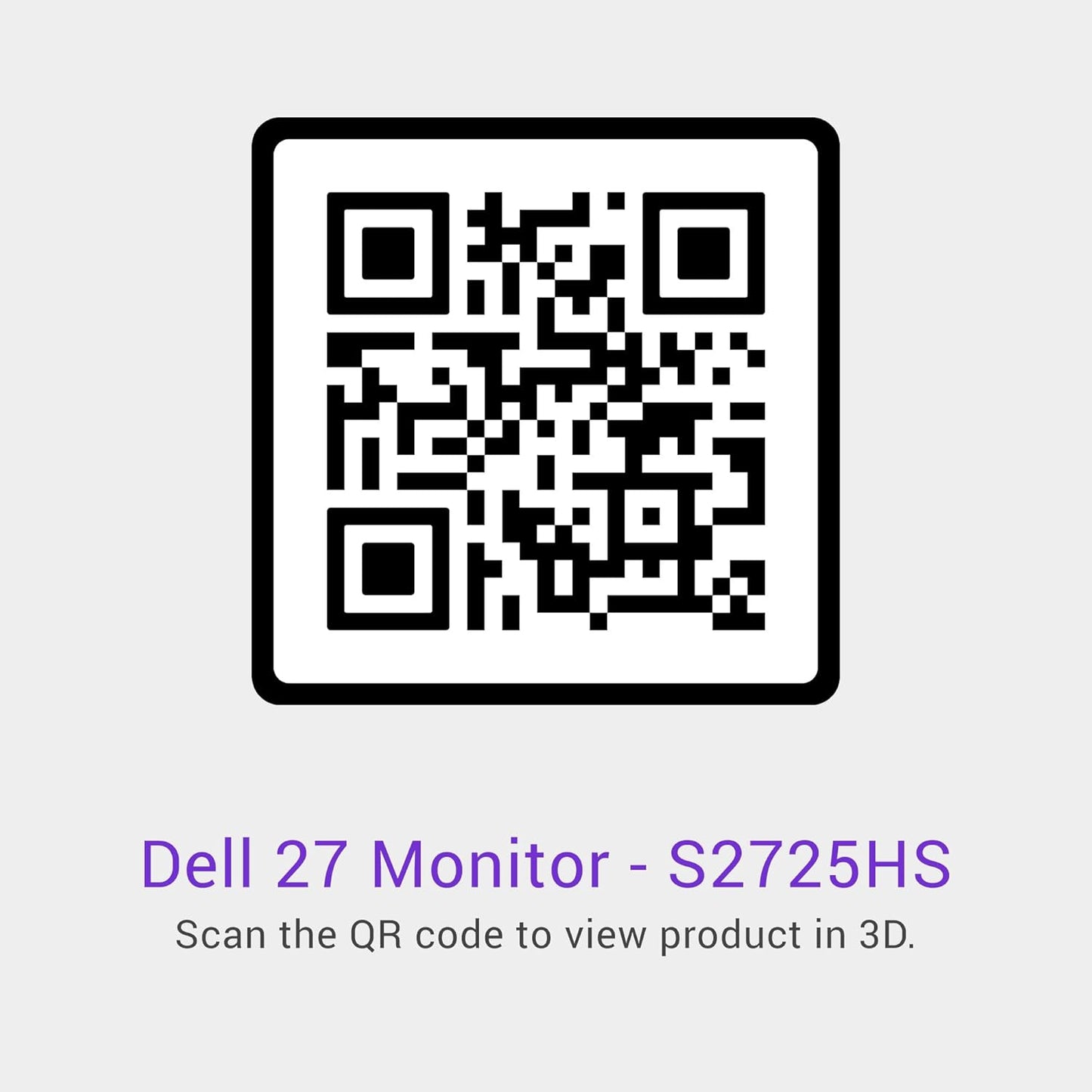 Dell S2725HS 27-Inch FHD 100Hz Monitor - Ash White