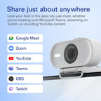 Elgato 20WAE9901 Facecam Neo Full HD Streaming Webcam