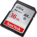 SanDisk SDSDUNC-016G-GN6IN Ultra 16GB SDHC Memory Card - 80MB/s