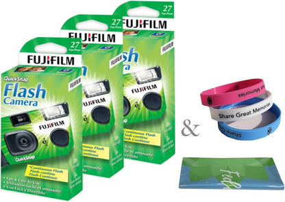 Fujifilm QuickSnap Flash 400 Disposable Camera 3-Pack