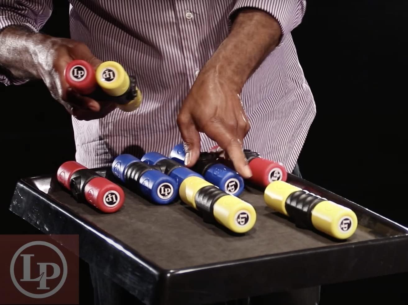 Latin Percussion LP441ETSM Blue Twist Shaker Single