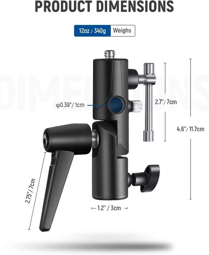 Neewer 10101210 Camera Flash Bracket H-Type with Umbrella Holder