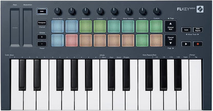 Novation AMS-FLKEY-MINI FLkey Mini: 25-Key MIDI Keyboard for FL Studio
