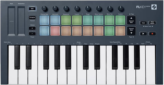 Novation AMS-FLKEY-MINI FLkey Mini: 25-Key MIDI Keyboard for FL Studio