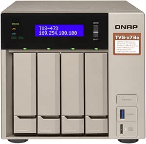 QNAP TVS-473E-4G-US 4-Bay NAS AMD Quad-Core 10G-Ready
