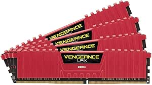 Corsair CMK16GX4M4B3200C16R Vengeance LPX 16GB DDR4 3200MHz Red