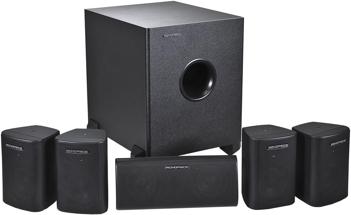 Monoprice 108247 5.1 Channel Home Theater Speaker System